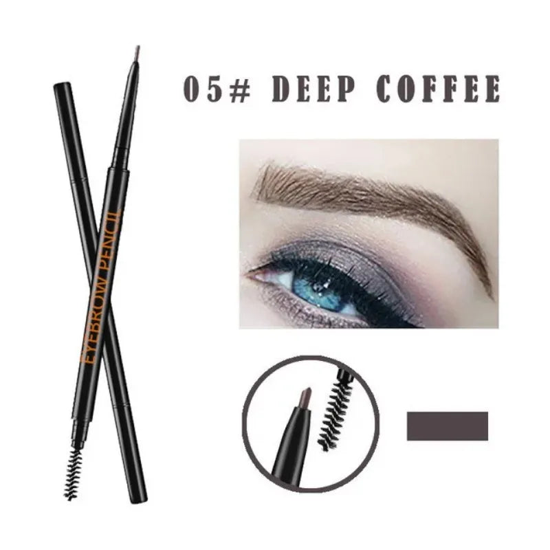 1.5mm Fine Eyebrow Pencil - Double Head Automatic Rotation Waterproof Makeup Pen