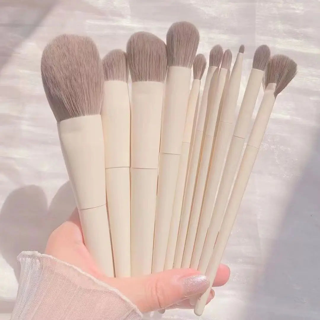 Soft Fluffy Makeup Brushes Set - Eye Shadow Foundation Powder Blush Blending Tool