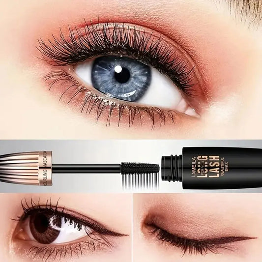 Waterproof 4D Mascara - Thick Long Smudge-Proof Plump Encrypted Curling