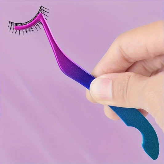 Seahorse Shaped Eyelash Extension Tweezers - Professional Grafting Tool