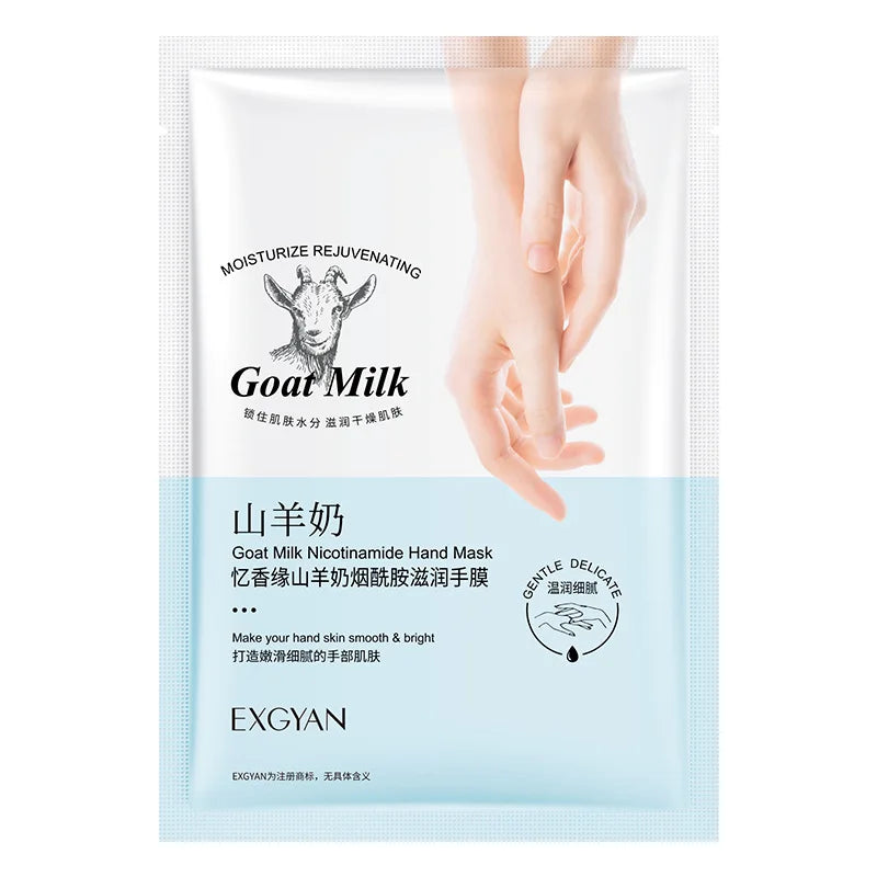 Goat Milk Hand Mask - 5 Pairs Moisturizing & Nourishing Hand Treatment