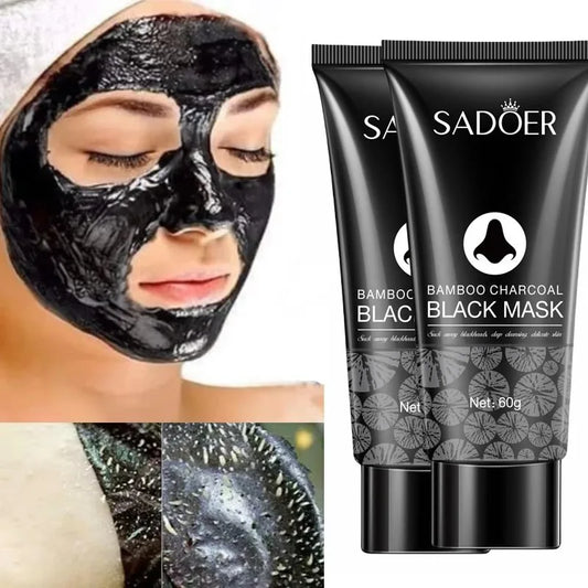 Bamboo Charcoal Blackhead Remover Mask - Pore Minimizing Peel-Off Treatment