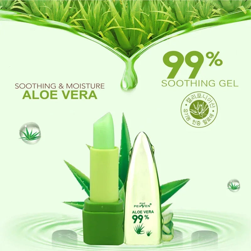 99% Aloe Vera Jelly Lipstick - Long-Lasting Temperature Color-Changing Lip Balm