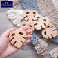 Beech Wood Animal Teether Set - 10 Piece Natural Baby Teething Toy for DIY Pacifier Chains