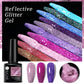UR SUGAR 7.5ml Reflective Glitter Gel - Pink Sequins Nail Polish Semi-Permanent