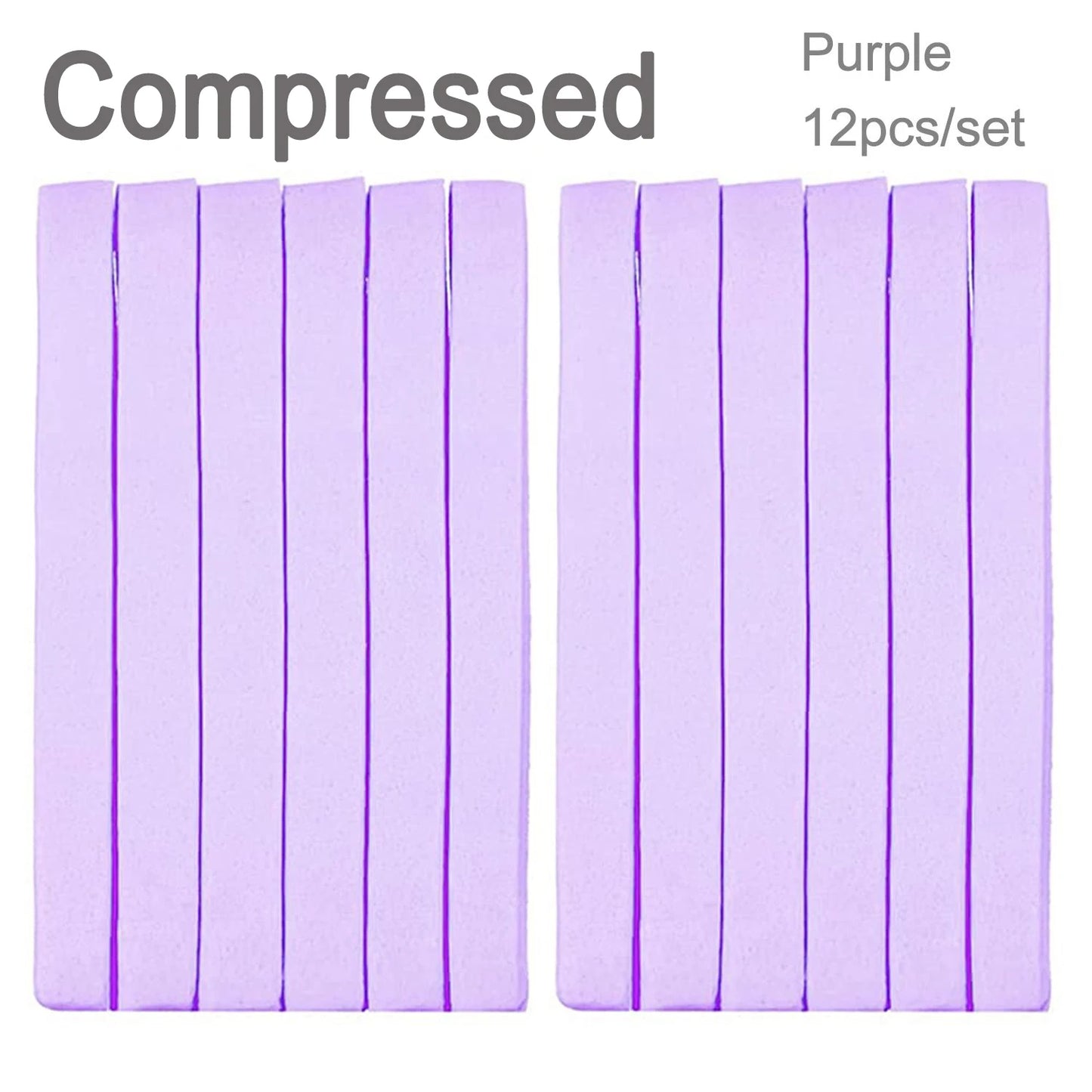 Natural Wood Pulp Makeup Remover Sponge - 5 or 10 Piece Round Facial Cleansing Puff Set