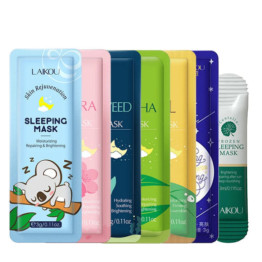 7-Piece Moisturizing Facial Mask Set - Hydrating Overnight Treatment