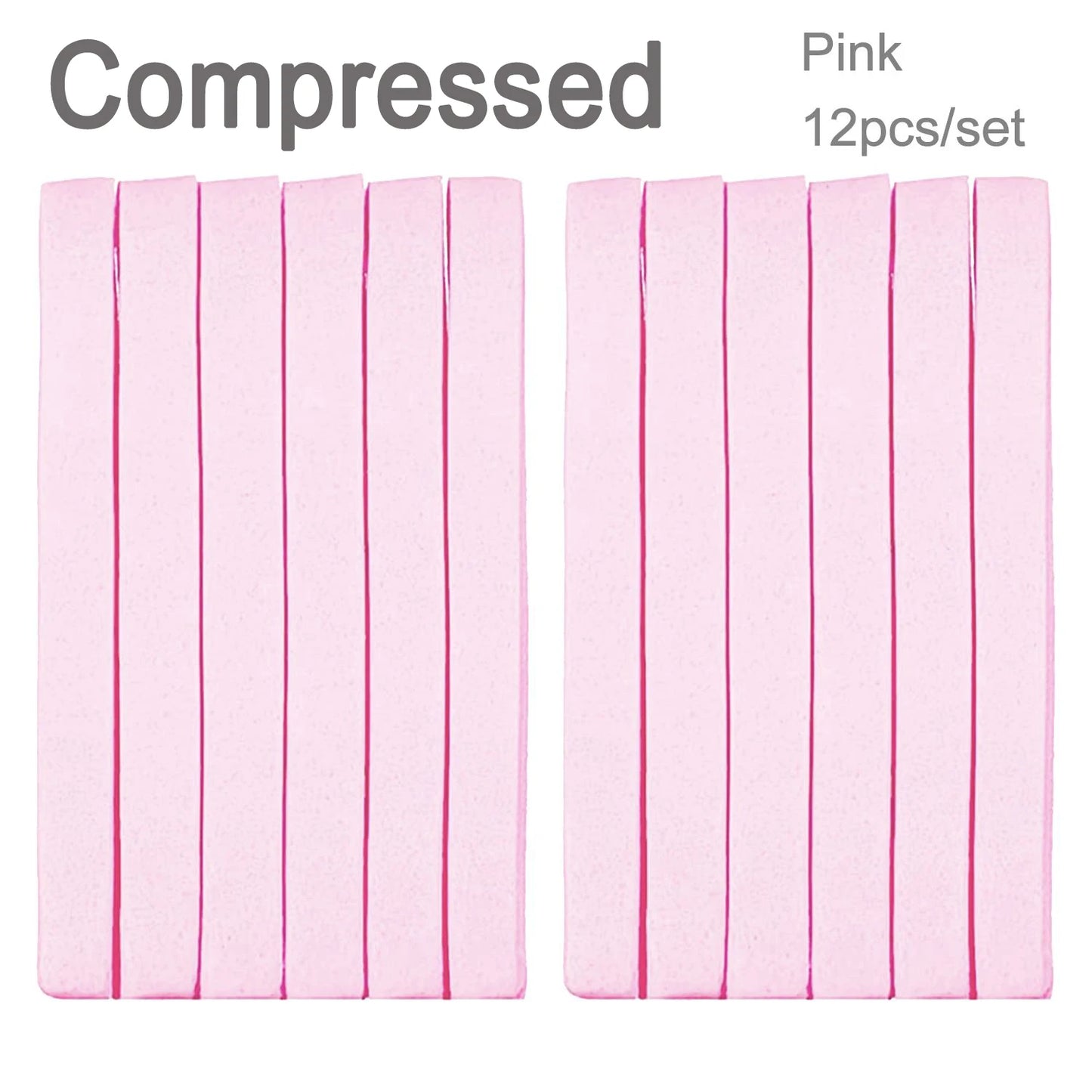 Natural Wood Pulp Makeup Remover Sponge - 5 or 10 Piece Round Facial Cleansing Puff Set