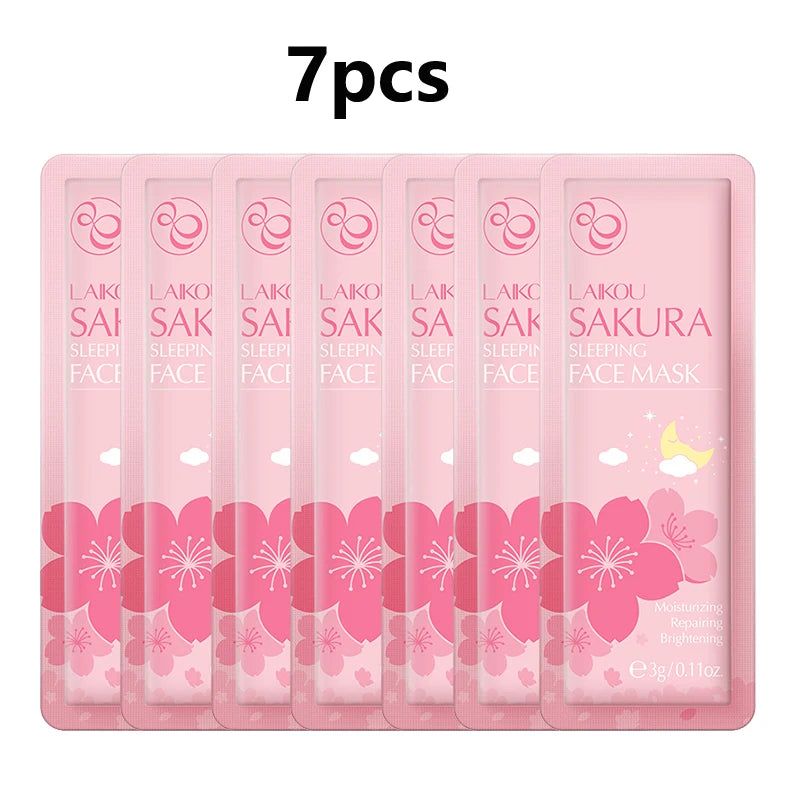 7-Piece Moisturizing Facial Mask Set - Hydrating Overnight Treatment