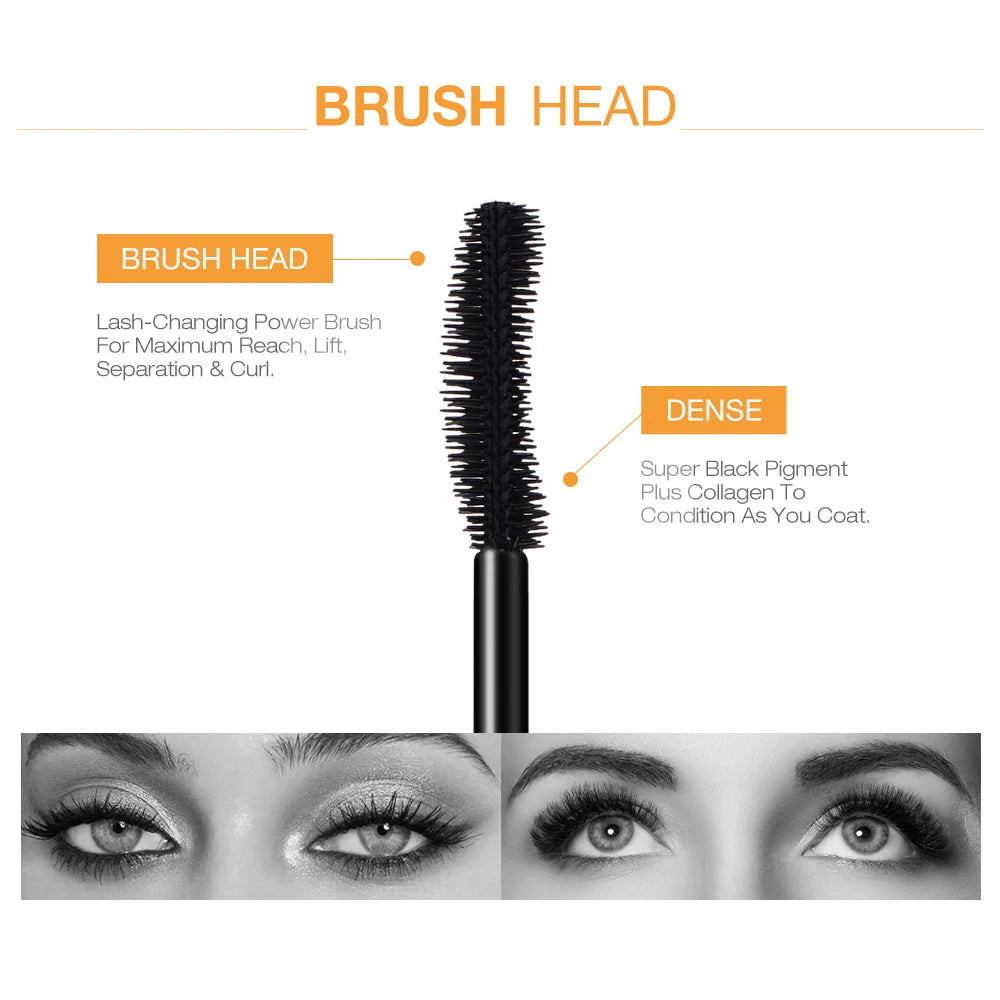O.TWO.O 3D Mascara - Lengthening Black Lash Eyelash Extension Long-Wearing Gold