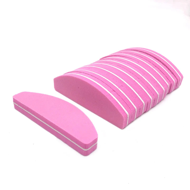 Professional Nail Polishing Blocks - 10 Pack Washable Double-Sided Buffing Files