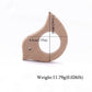 Beech Wood Animal Teether Set - 10 Piece Natural Baby Teething Toy for DIY Pacifier Chains