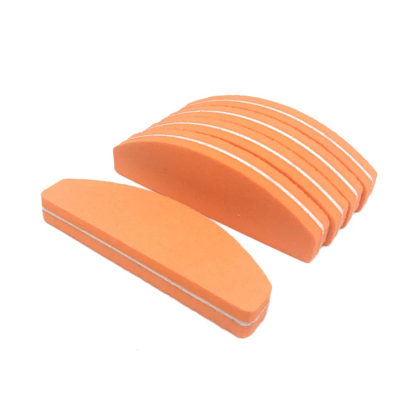 Professional Nail Polishing Blocks - 10 Pack Washable Double-Sided Buffing Files