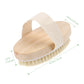 Natural Bristle Body Brush - Wooden Dry Skin Exfoliating Brush for Spa and Shower