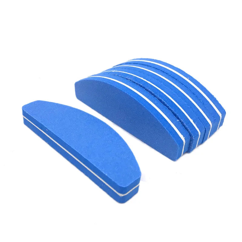 Professional Nail Polishing Blocks - 10 Pack Washable Double-Sided Buffing Files