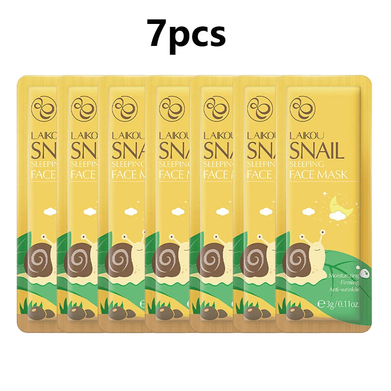 7-Piece Moisturizing Facial Mask Set - Hydrating Overnight Treatment