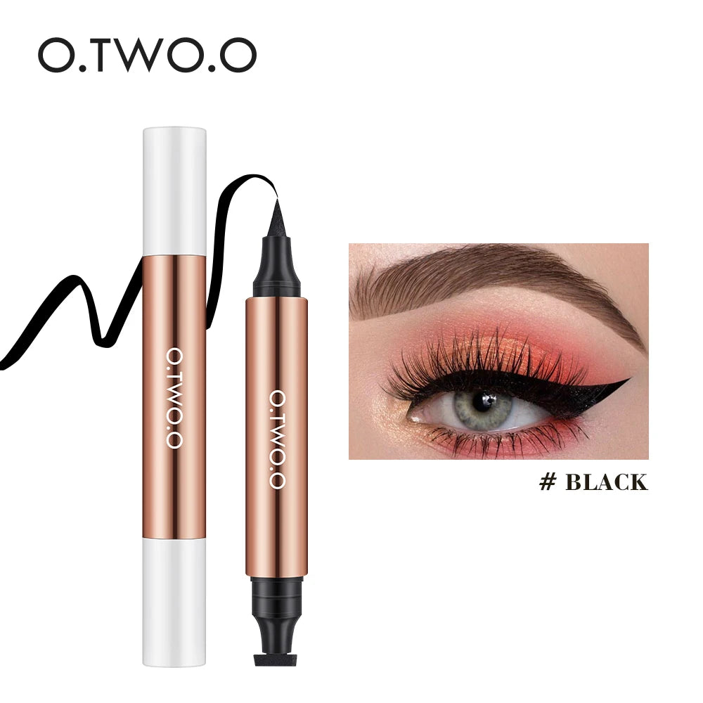 O.TWO.O Double-Ended Eyeliner Stamp - Waterproof Liquid Eye Liner Pen