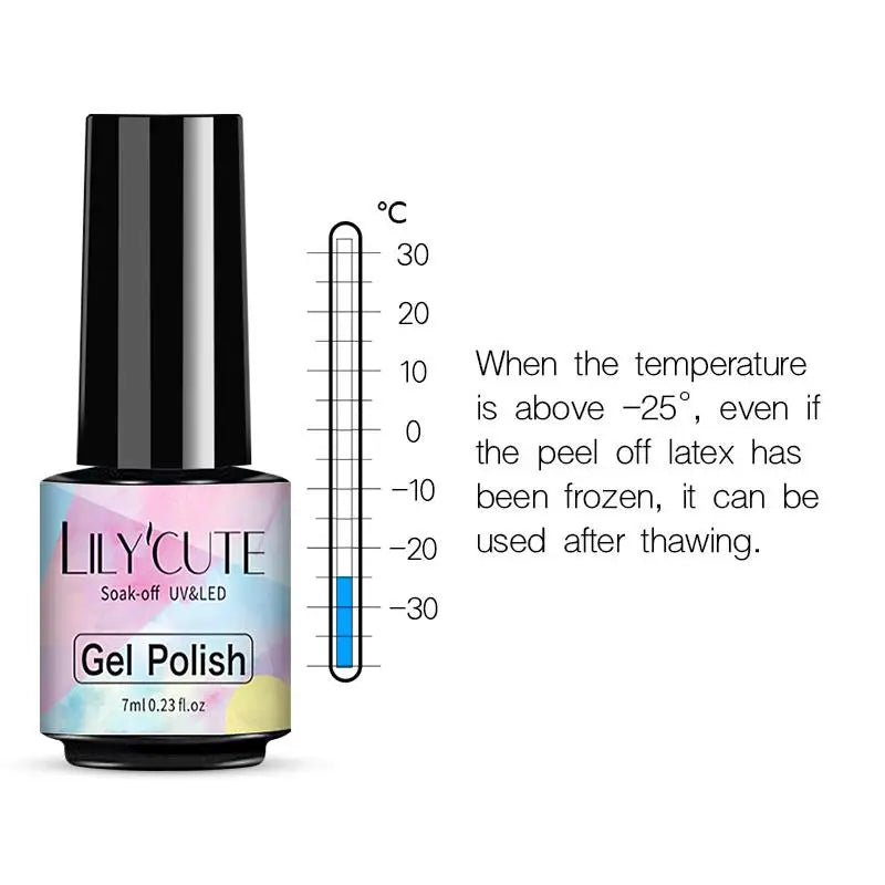 LILYCUTE Nail Art Peel Off Latex Liquid Tape - Anti-Overflow Protection Glue 5ml or 7ml