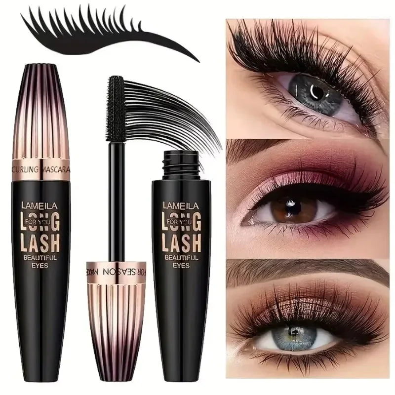 Waterproof 4D Mascara - Thick Long Smudge-Proof Plump Encrypted Curling Large Eye
