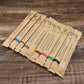 Natural Bamboo Toothbrush Set - 10 Piece Soft Charcoal Bristle for Teeth Whitening