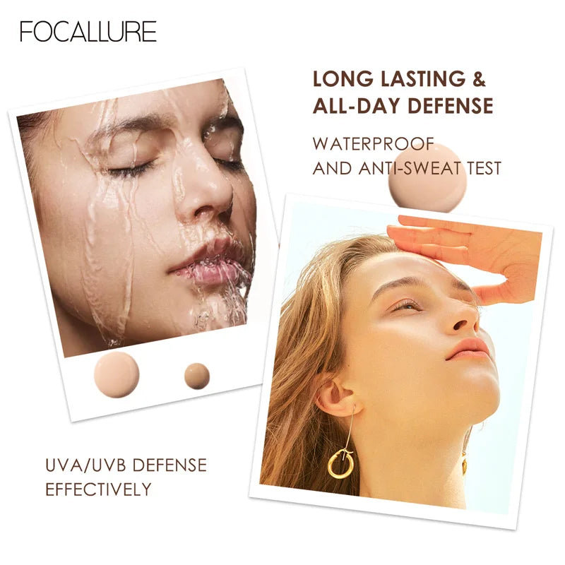 Wholesale FOCALLURE Waterproof Liquid Foundation - Full Coverage Oil-Control Long-Lasting