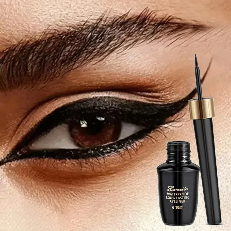 Ultra-Fine Liquid Eyeliner Pen - Long-Lasting Waterproof Formula for Precise Lines