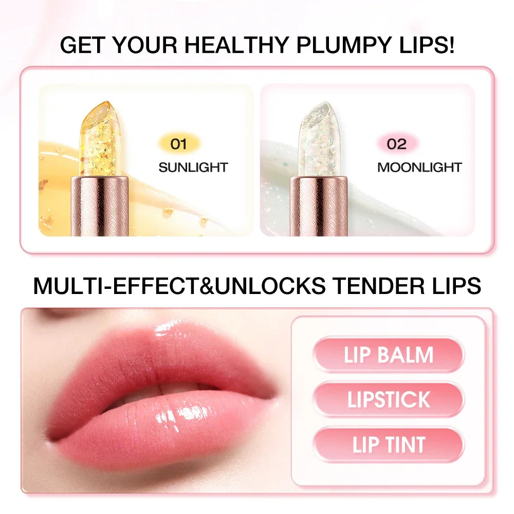 Color Changing Lip Balm - Long Lasting Moisturizing Hydrating Repair Lipstick