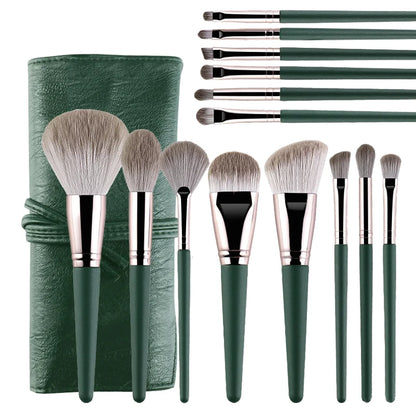 JTFIL Makeup Brushes Set - 14 Piece Soft Fluffy Cosmetic Brush Collection