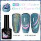 LILYCUTE 7ml 9D Cat Magnetic Gel Nail Polish - Iridescent Semi Permanent UV LED Gel Varnish
