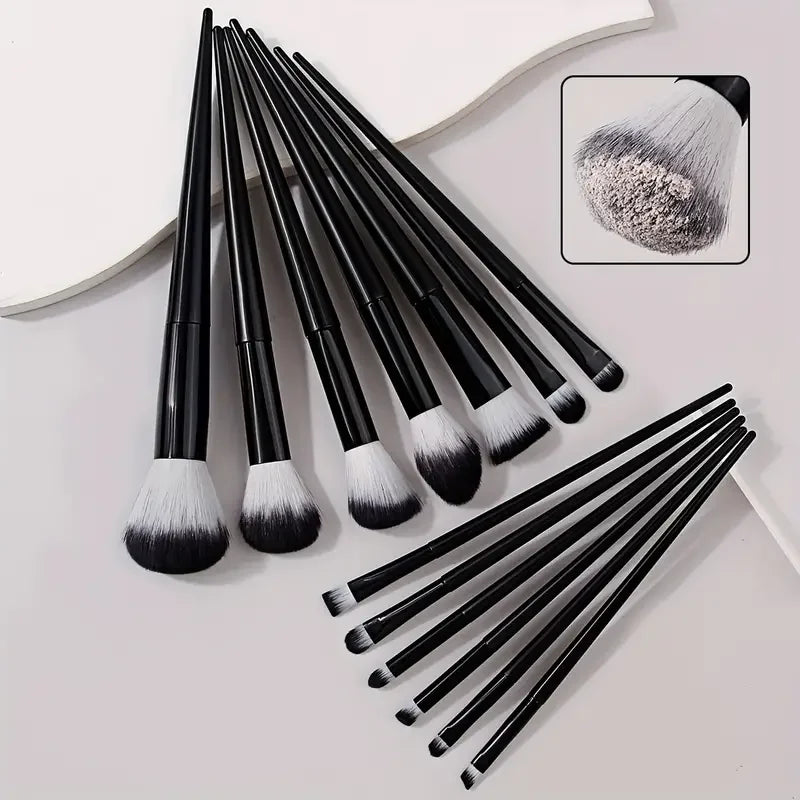 13 Piece Makeup Brush Set - Soft Fluffy Eye Shadow Foundation Blush Highlighter Collection