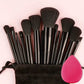 13 Piece Makeup Brush Set - Soft Fluffy Eye Shadow Foundation Blush Highlighter Collection
