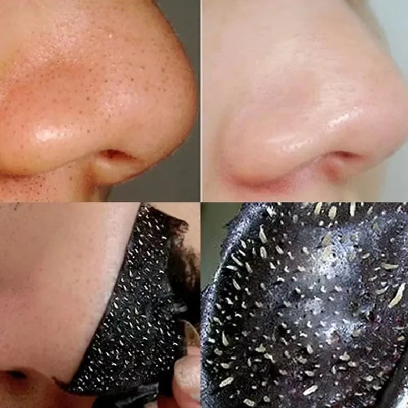 Bamboo Charcoal Blackhead Remover Mask - Pore Minimizing Peel-Off Treatment