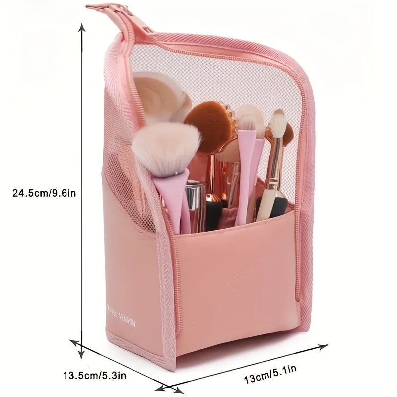 Vertical Eyebrow Pencil Case - Spacious Portable Makeup Organizer