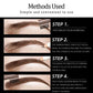 Eyebrow Pencil Waterproof - Eye Brow Eyeliner Pen Long-Lasting Brown