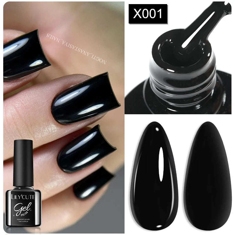 LILYCUTE 7ML Thermal Gel Nail Polish - Ultra-Thin Temperature Color Changing UV Gel