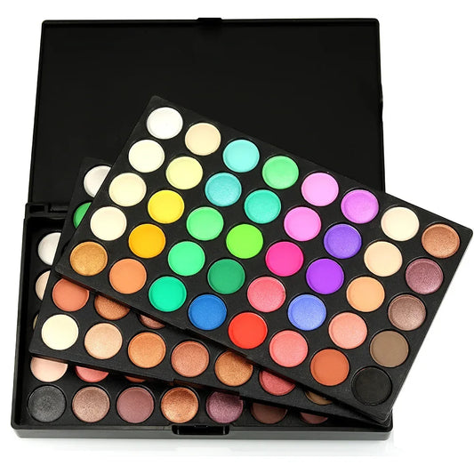 120 Color Eyeshadow Palette - Glitter, Shimmer & Matte Finishes