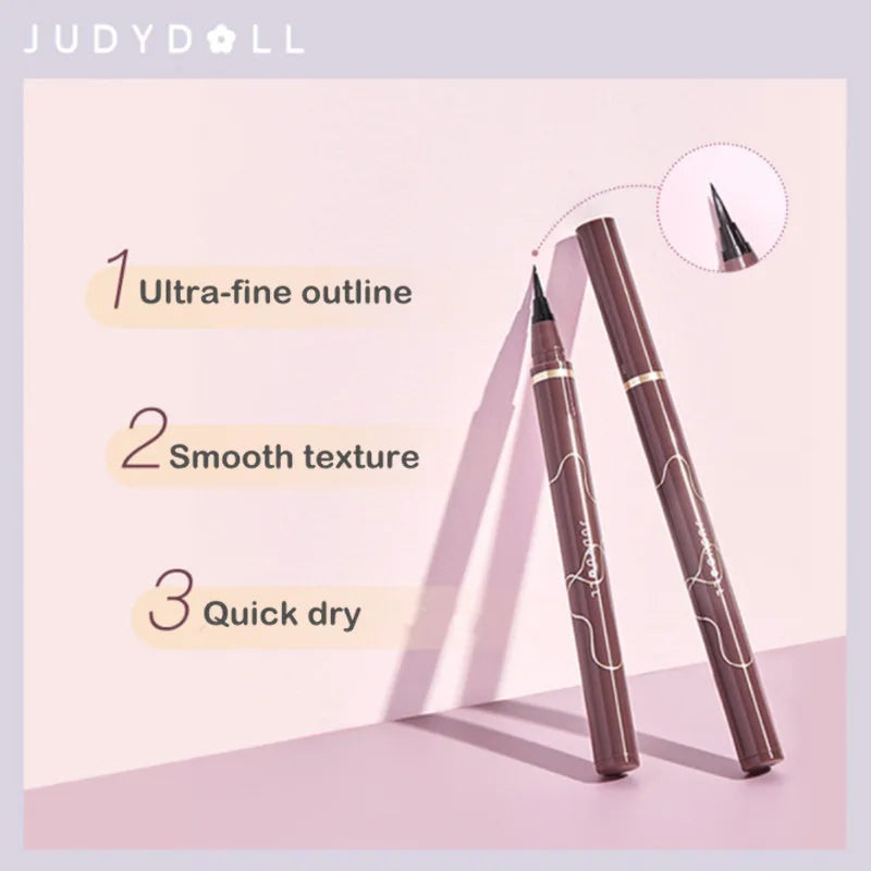 Judydoll Ultra-Fine Liquid Eyeliner Pen - Matte Finish, Fast Dry & Long-Lasting