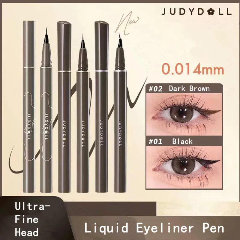 Judydoll Ultra-Fine Liquid Eyeliner Pen - Matte Finish, Fast Dry & Long-Lasting