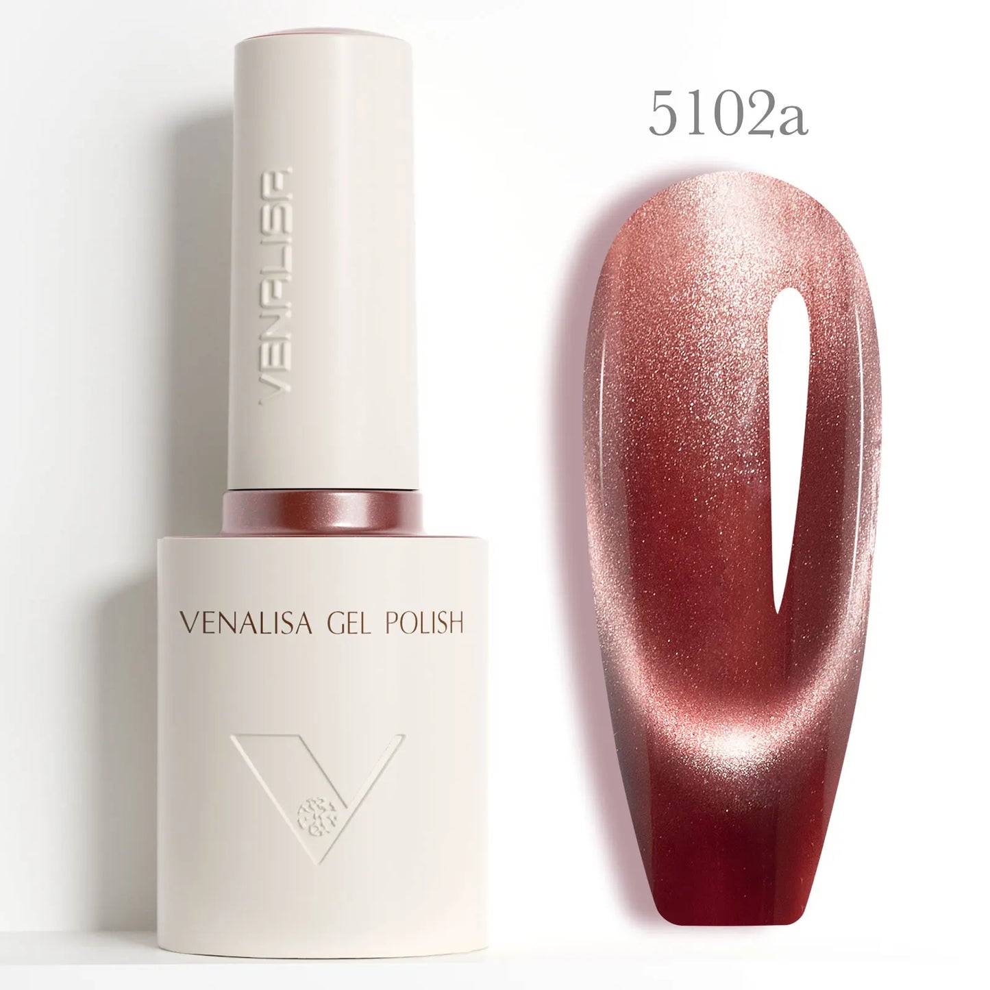 Venalisa V6 Nail Gel Polish - HEMA Free TPO Free 10ml Ultra Red Cat Eye Diamond Top