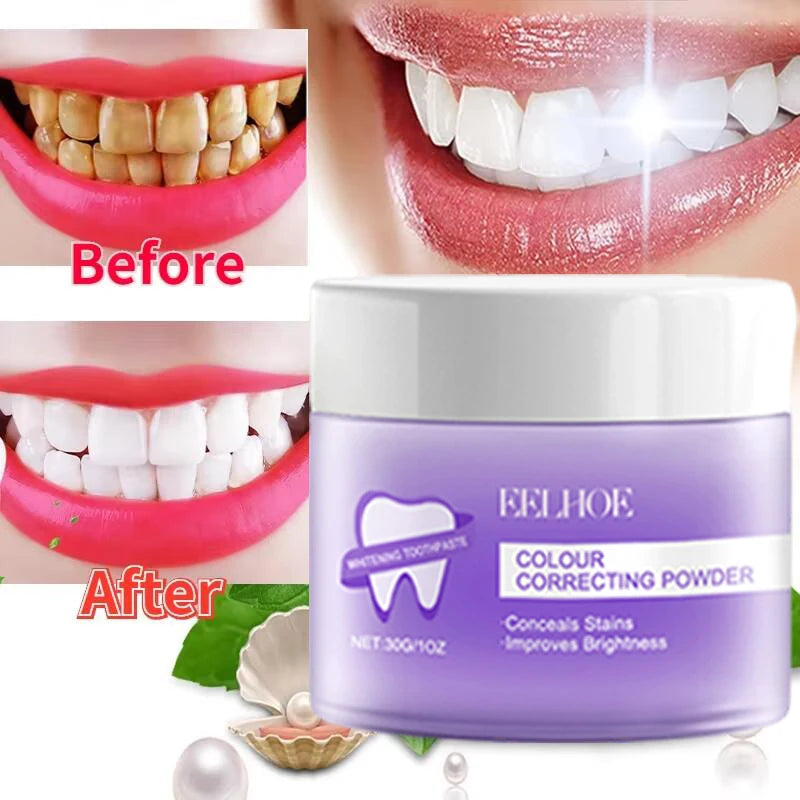5 Day Teeth Whitening Powder - Remove Plaque Stains and Freshen Breath with Herbal Formula