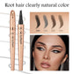 Eyebrow Pencil Liquid Waterproof - 4 Tip Microblade Pen Long-Lasting Natural