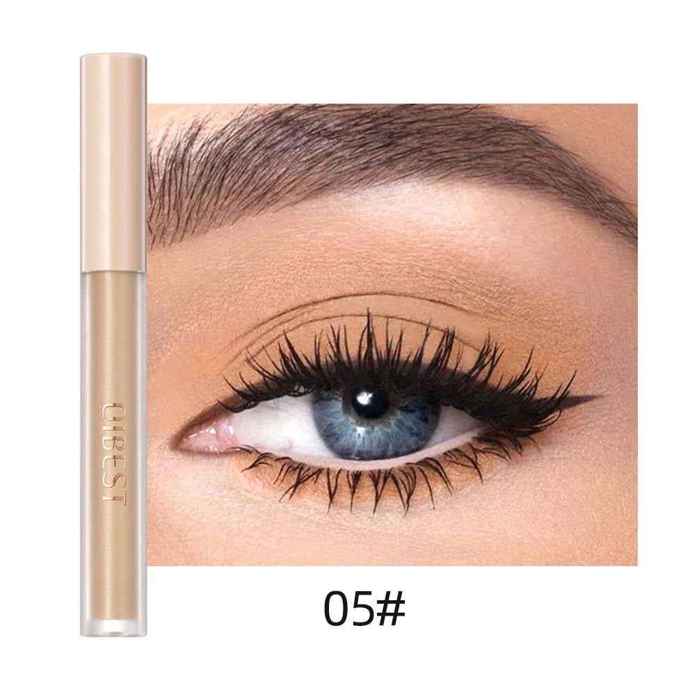 QIBEST 8 Color Matte Liquid Eyeshadow Stick - Waterproof Long-Lasting Metallic Pigment
