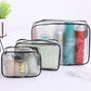 Waterproof Transparent Cosmetic Bag - Clear Toiletry Storage Pouch with Zipper