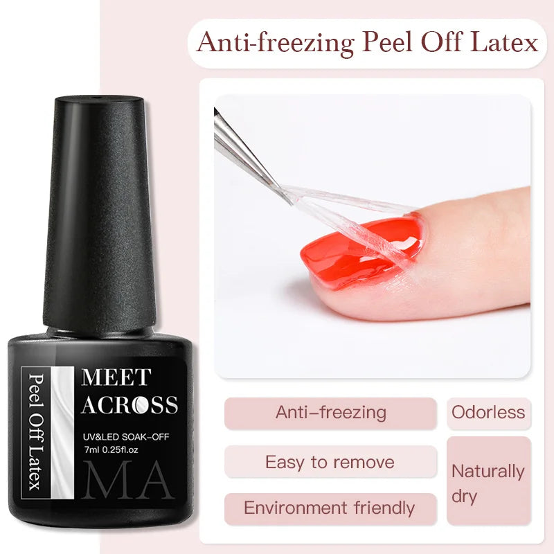 MEET ACROSS 7ml Wine Red Gel Nail Polish - Long-Lasting French Style Gel Varnish