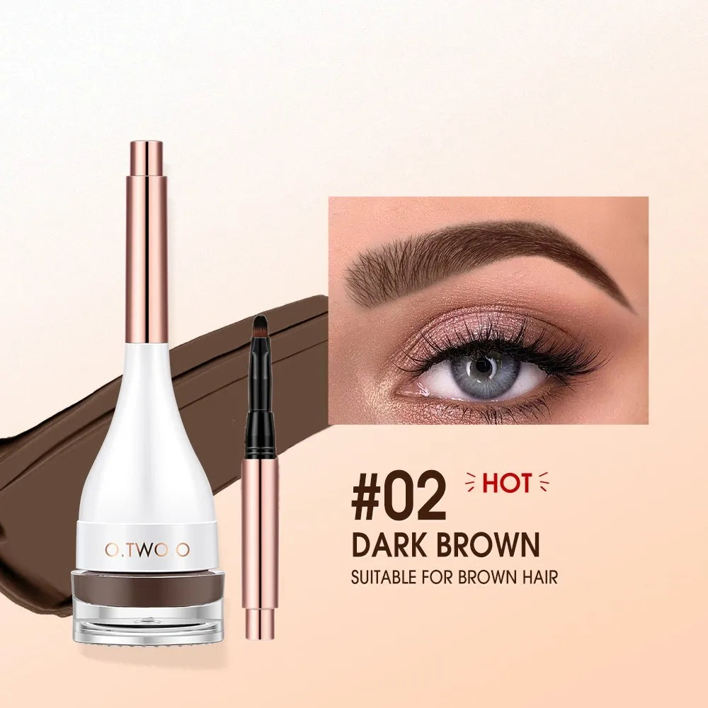 Wholesale O.TWO.O Eyebrow Pomade - Brow Mascara Natural Waterproof Long Lasting with Brush