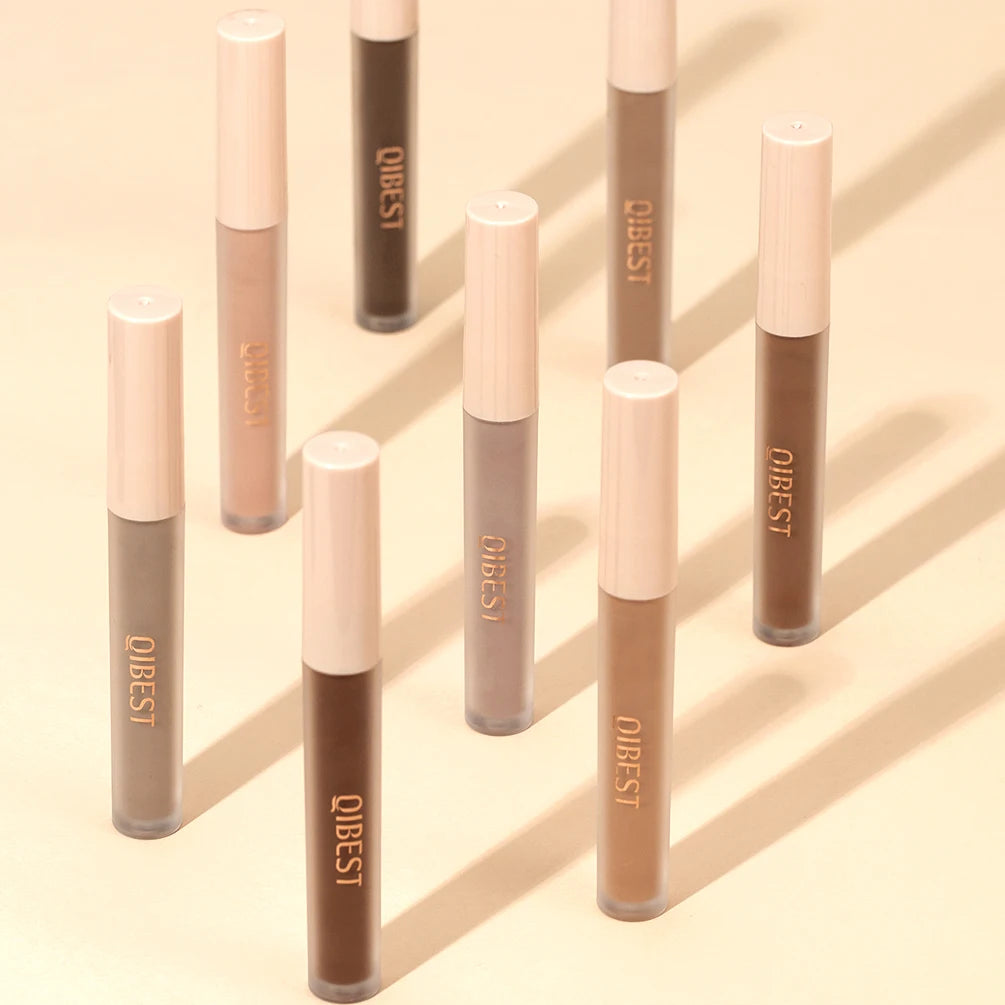 QIBEST 8 Color Matte Liquid Eyeshadow Stick - Waterproof Long-Lasting Metallic Pigment