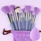 13 Piece Makeup Brush Set - Soft Fluffy Eye Shadow Foundation Blush Highlighter Collection