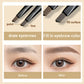 Waterproof Matte Eyebrow Pen - Double Head Lasting Brown Non-Smudged with Brush