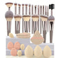 Professional 3 to 20 Piece Makeup Brushes Set - Soft Fluffy Foundation Eyeshadow Concealer Blending Set