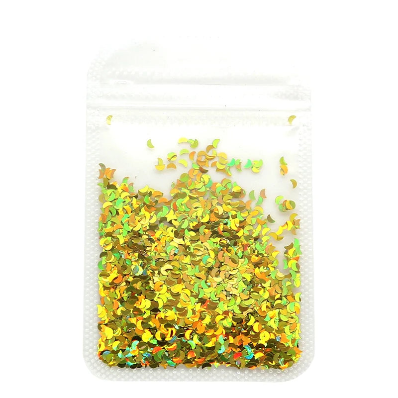 Holographic Nail Art Glitter - 2g Laser Star & Butterfly Sequins Flakes